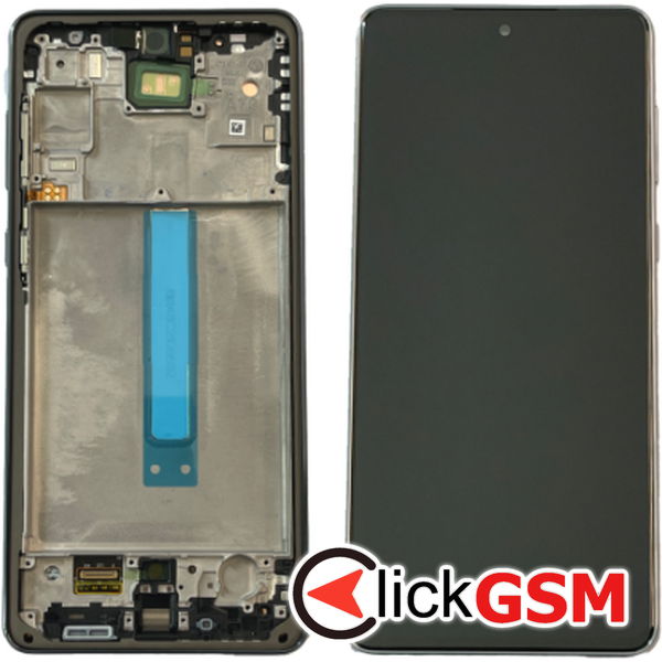 Piesa Display Original Cu Touchscreen Si Rama Negru Samsung Galaxy A73 5g 2vo4