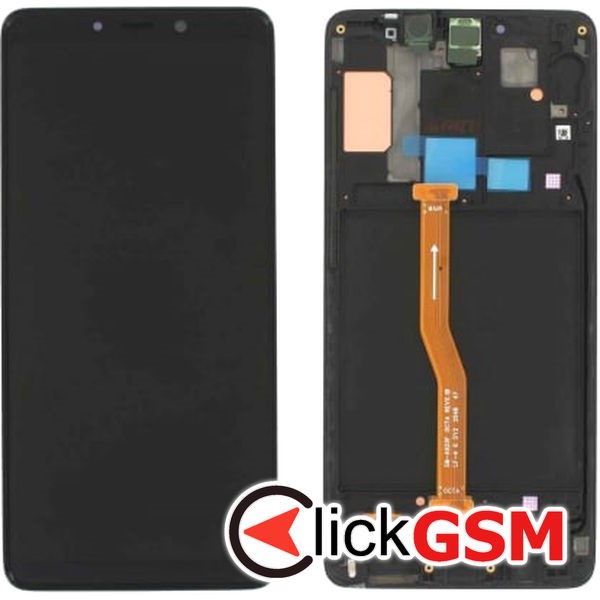 Piesa Piesa Display Original Cu Touchscreen Si Rama Negru Samsung Galaxy A9 2018 3h0h