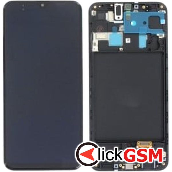 Piesa Display Original Cu Touchscreen Si Rama Negru Samsung Galaxy M10s 2dk8