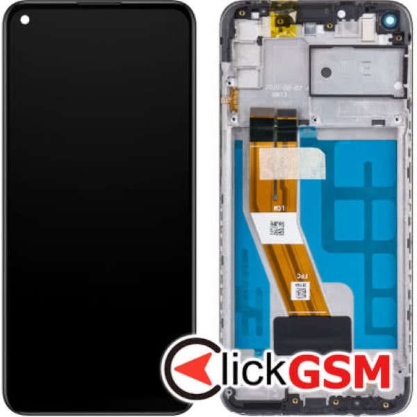 Piesa Piesa Display Original Cu Touchscreen Si Rama Negru Samsung Galaxy M11 Cy9