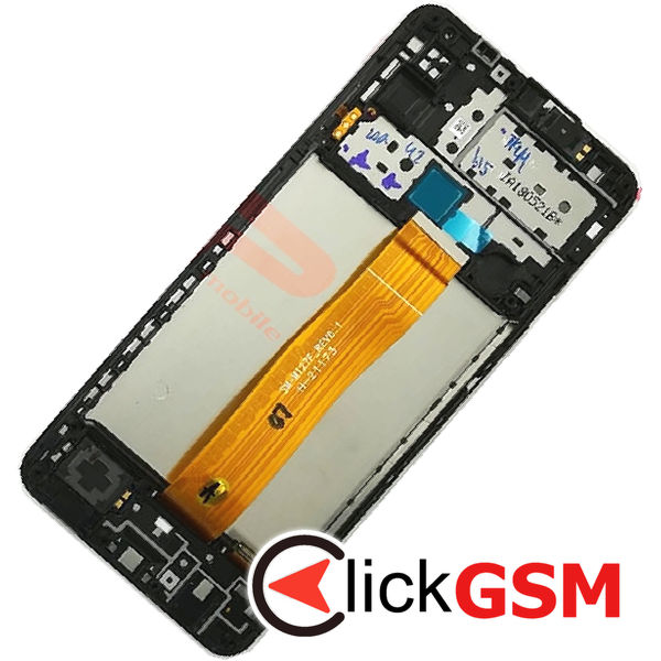 Piesa Display Original Cu Touchscreen Si Rama Negru Samsung Galaxy M12 4jqn