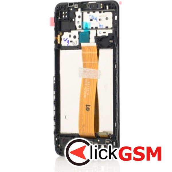 Piesa Piesa Display Original Cu Touchscreen Si Rama Negru Samsung Galaxy M12 B43