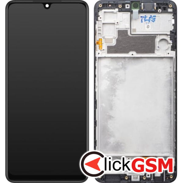 Piesa Piesa Display Original Cu Touchscreen Si Rama Negru Samsung Galaxy M22 2dkb