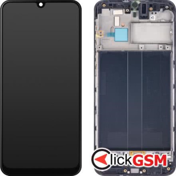 Piesa Piesa Display Original Cu Touchscreen Si Rama Negru Samsung Galaxy M30 302m