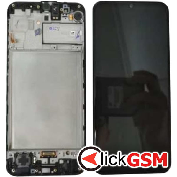 Piesa Piesa Display Original Cu Touchscreen Si Rama Negru Samsung Galaxy M31 1f7u