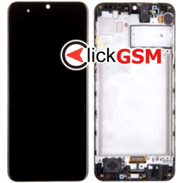 Piesa Piesa Display Original Cu Touchscreen Si Rama Negru Samsung Galaxy M31 Pxz