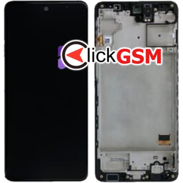 Piesa Piesa Display Original Cu Touchscreen Si Rama Negru Samsung Galaxy M31s 1a4z