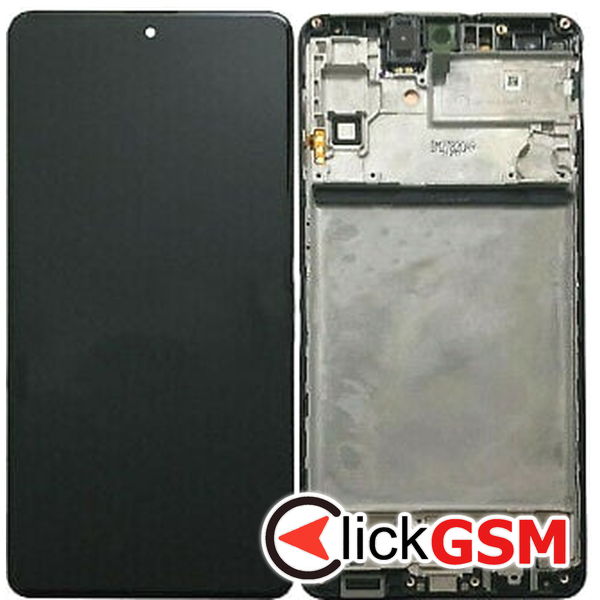 Piesa Piesa Display Original Cu Touchscreen Si Rama Negru Samsung Galaxy M51 2dm6