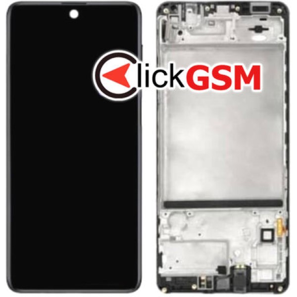 Piesa Piesa Display Original Cu Touchscreen Si Rama Negru Samsung Galaxy M51 Py4