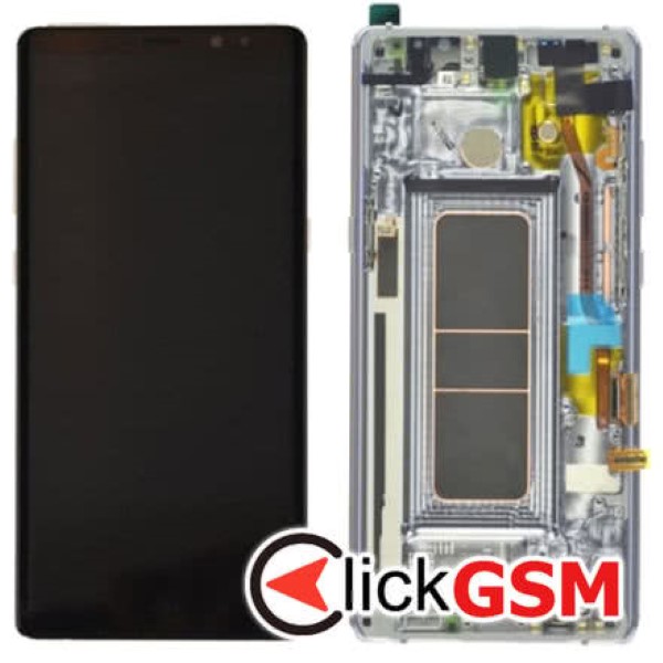 Piesa Piesa Display Original Cu Touchscreen Si Rama Negru Samsung Galaxy M55 5g 3c28