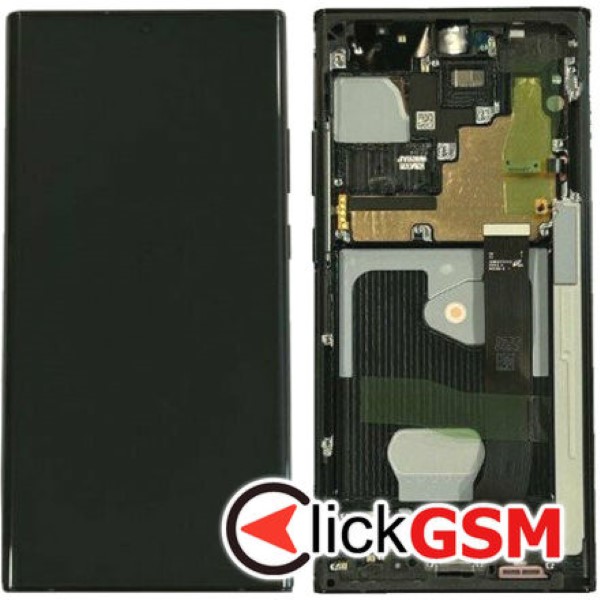 Piesa Piesa Display Original Cu Touchscreen Si Rama Negru Samsung Galaxy Note20 Ultra 3432