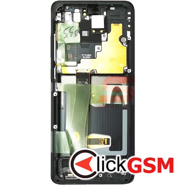 Piesa Piesa Display Original Cu Touchscreen Si Rama Negru Samsung Galaxy S20 Ultra 5g 3w6a