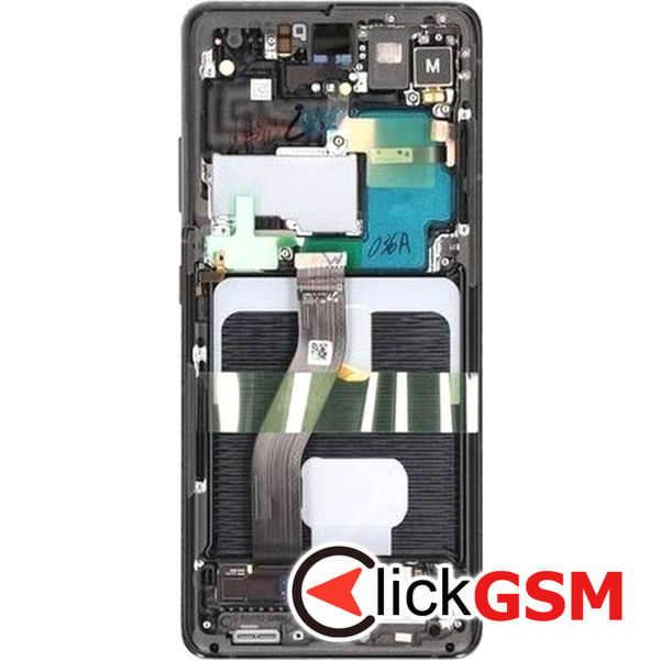 Piesa Display Original Cu Touchscreen Si Rama Negru Samsung Galaxy S21 Ultra 5g 416e