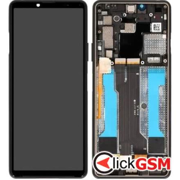 Piesa Display Original Cu Touchscreen Si Rama Negru Sony Xperia 10 Iii 1hrk