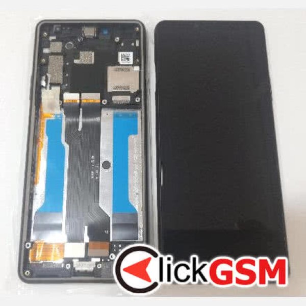 Piesa Piesa Display Original Cu Touchscreen Si Rama Negru Sony Xperia 10 Iii 36dt