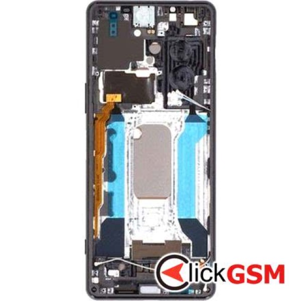 Piesa Piesa Display Original Cu Touchscreen Si Rama Negru Sony Xperia 5 Iii 2g5m