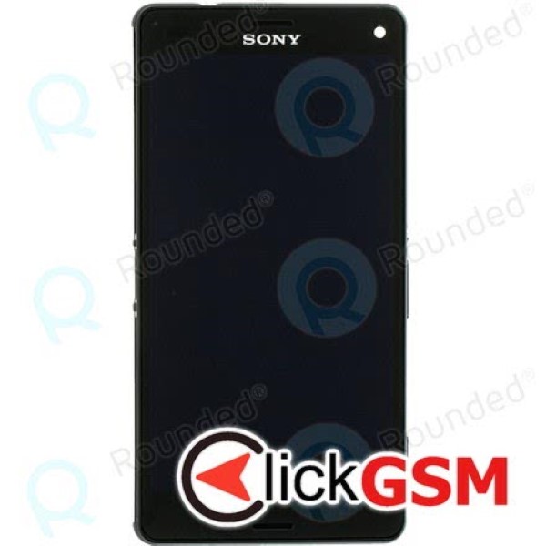 Piesa Piesa Display Original Cu Touchscreen Si Rama Negru Sony Xperia Z3 Compact Z95