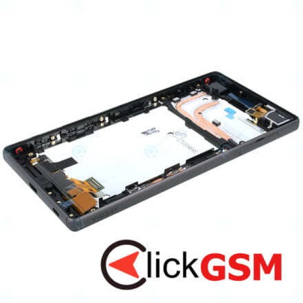 Piesa Piesa Display Original Cu Touchscreen Si Rama Negru Sony Xperia Z5 Zct