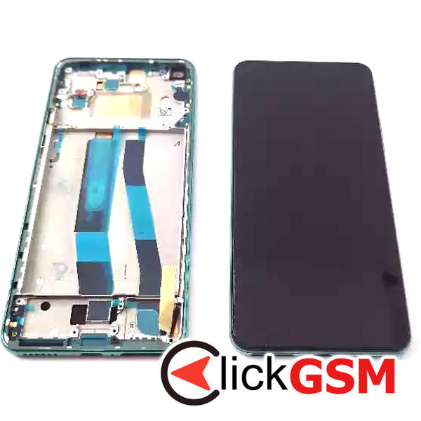 Piesa Display Original Cu Touchscreen Si Rama Negru Verde Xiaomi 11 Lite 5g Ne 4276