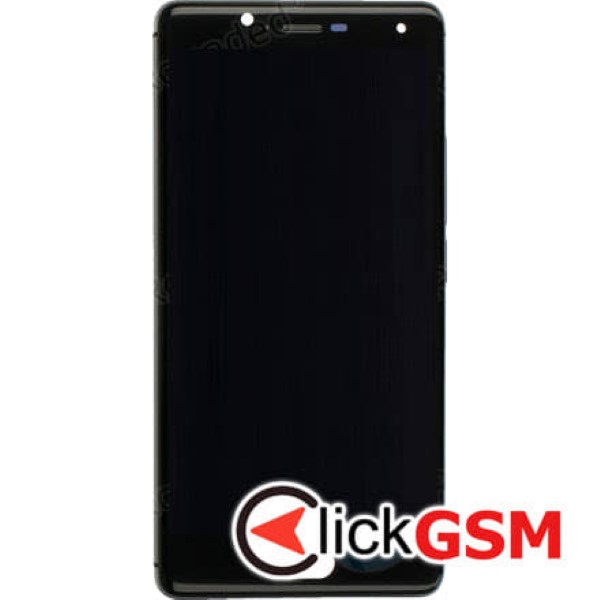 Piesa Display Original Cu Touchscreen Si Rama Negru Wiko U Feel 1bpy