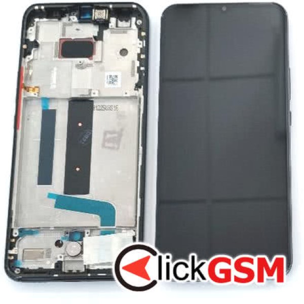 Piesa Piesa Display Original Cu Touchscreen Si Rama Negru Xiaomi Mi 10 Lite 5g 37o0