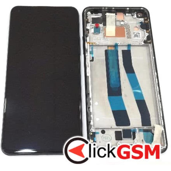 Piesa Piesa Display Original Cu Touchscreen Si Rama Negru Xiaomi Mi 11 Lite 37ug