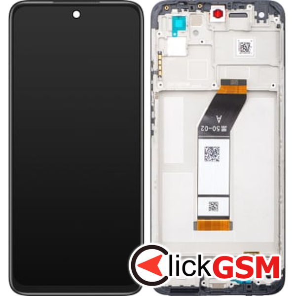 Piesa Piesa Display Original Cu Touchscreen Si Rama Negru Xiaomi Redmi 10 2gqh