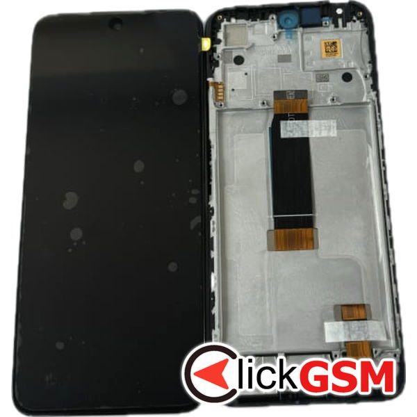 Piesa Piesa Display Original Cu Touchscreen Si Rama Negru Xiaomi Redmi 12 C53