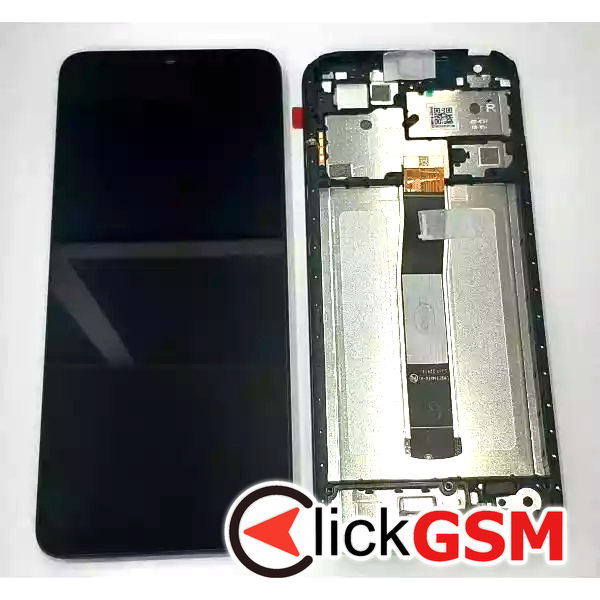 Piesa Piesa Display Original Cu Touchscreen Si Rama Negru Xiaomi Redmi 12c 3av1