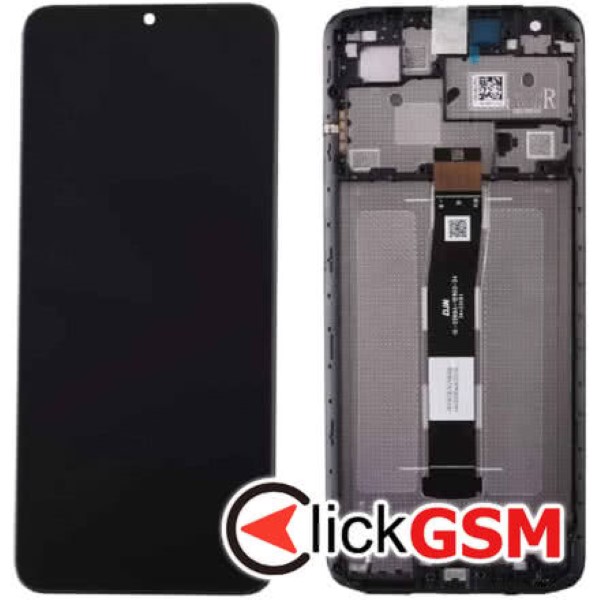 Piesa Display Original Cu Touchscreen Si Rama Negru Xiaomi Redmi 12c 3azz