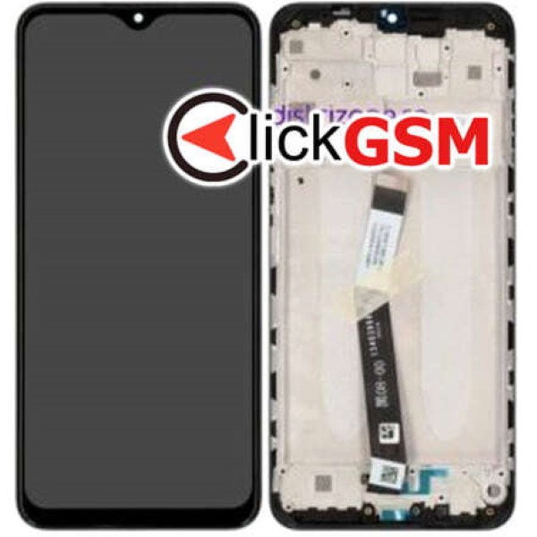 Piesa Display Original Cu Touchscreen Si Rama Negru Xiaomi Redmi 9 U6y