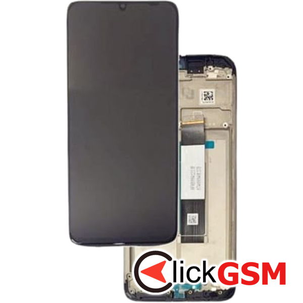 Piesa Piesa Display Original Cu Touchscreen Si Rama Negru Xiaomi Redmi 9t 2dio