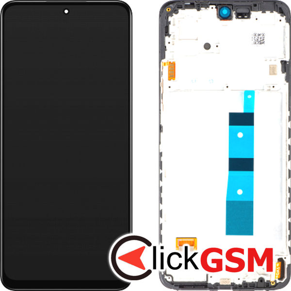 Piesa Display Original Cu Touchscreen Si Rama Negru Xiaomi Redmi Note 12 4g 3h12