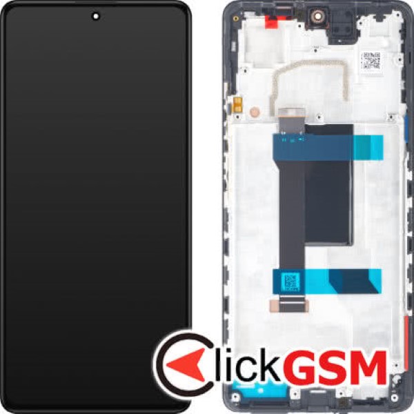 Piesa Display Original Cu Touchscreen Si Rama Negru Xiaomi Redmi Note 12 Pro 5g 30aq