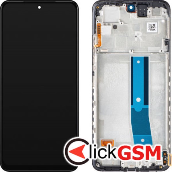 Piesa Display Original Cu Touchscreen Si Rama Negru Xiaomi Redmi Note 12s 30am