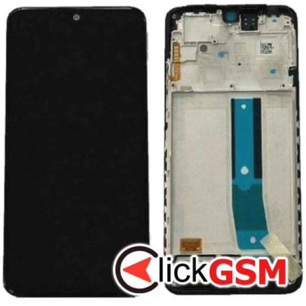 Piesa Display Original Cu Touchscreen Si Rama Negru Xiaomi Redmi Note 12s 3doh