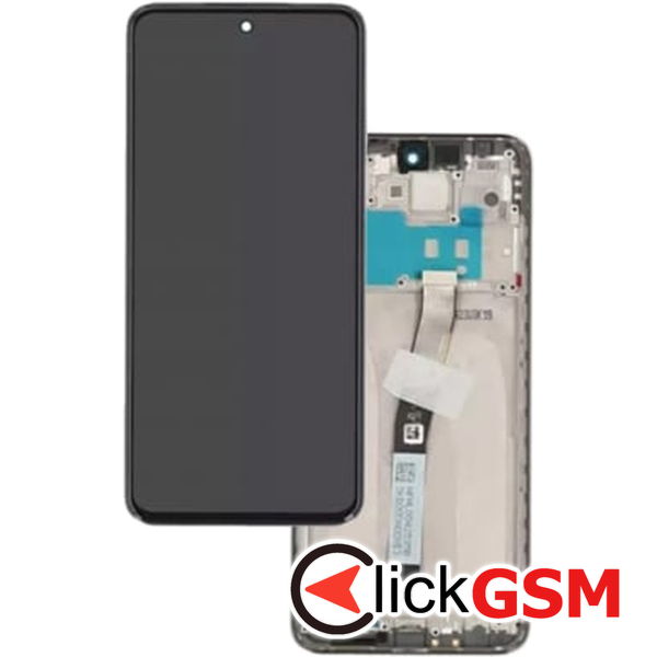 Piesa Display Original Cu Touchscreen Si Rama Negru Xiaomi Redmi Note 9t 2djr