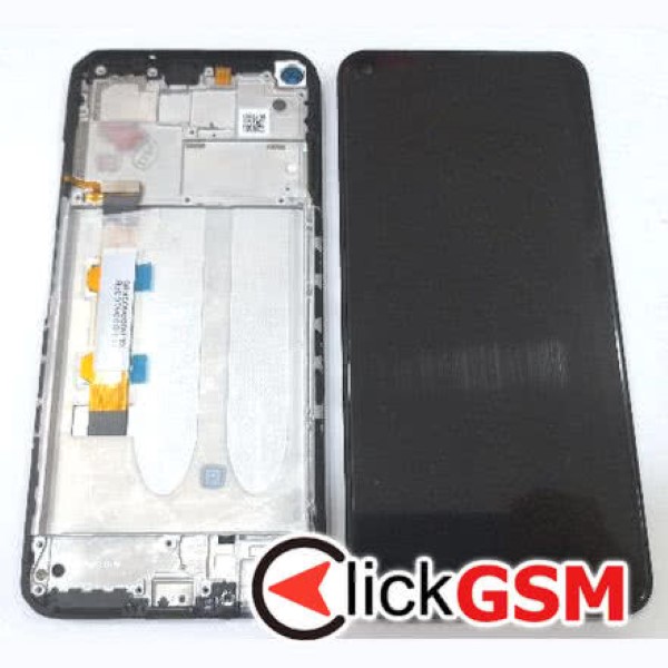 Piesa Piesa Display Original Cu Touchscreen Si Rama Negru Xiaomi Redmi Note 9t 3ajr