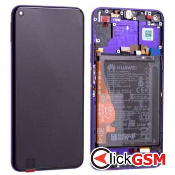 Piesa Piesa Display Original Cu Touchscreen Si Rama Purple Huawei Nova 5t 3kbj