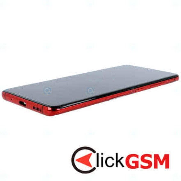 Piesa Piesa Display Original Cu Touchscreen Si Rama Red Samsung Galaxy S20 T03