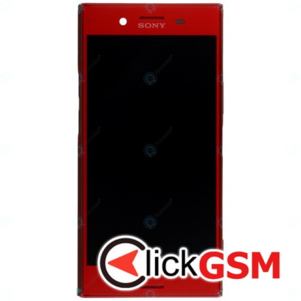 Piesa Piesa Display Original Cu Touchscreen Si Rama Rosu Sony Xperia Xz Premium 15qe