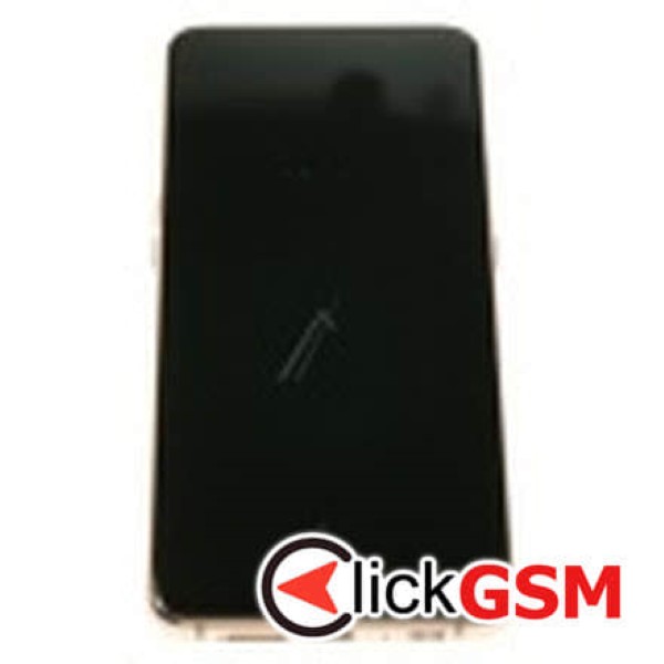 Piesa Piesa Display Original Cu Touchscreen Si Rama Roz Auriu Samsung Galaxy A80 71p