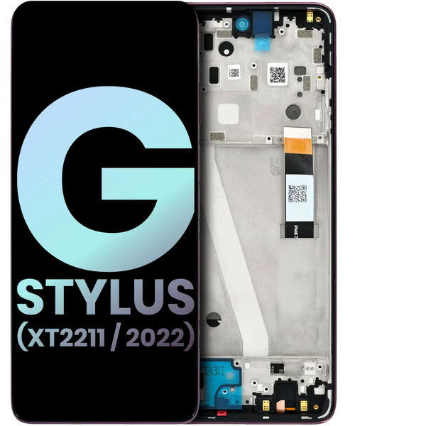 Motorola Moto G Stylus 2022 · LCD Assembly With Frame For Motorola Moto G Stylus 4G (XT2211 / 2022) (Genuine OEM) (Metallic Rose)