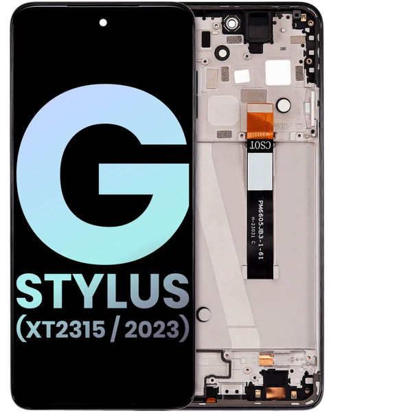 Motorola Moto G Stylus 2023 · LCD Assembly With Frame For Motorola Moto G Stylus 5G (XT2315 / 2023) (Genuine OEM) (Rose Champagne)
