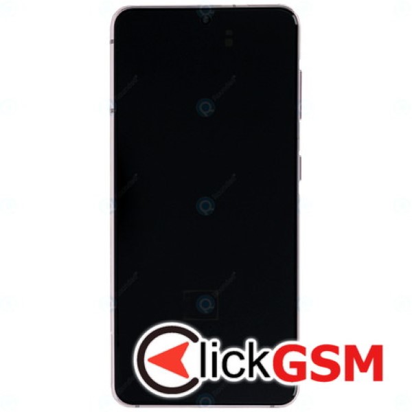 Piesa Piesa Display Original Cu Touchscreen Si Rama Roz Samsung Galaxy S21 5g Vlr