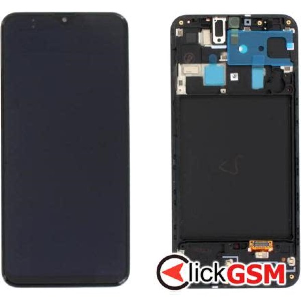 Piesa Piesa Display Original Cu Touchscreen Si Rama Samsung Galaxy A20 1kou