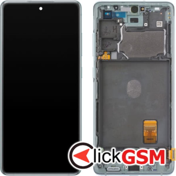 Piesa Display Original Cu Touchscreen Si Rama Verde Deschis Samsung Galaxy S20 Fe 5g 9bt