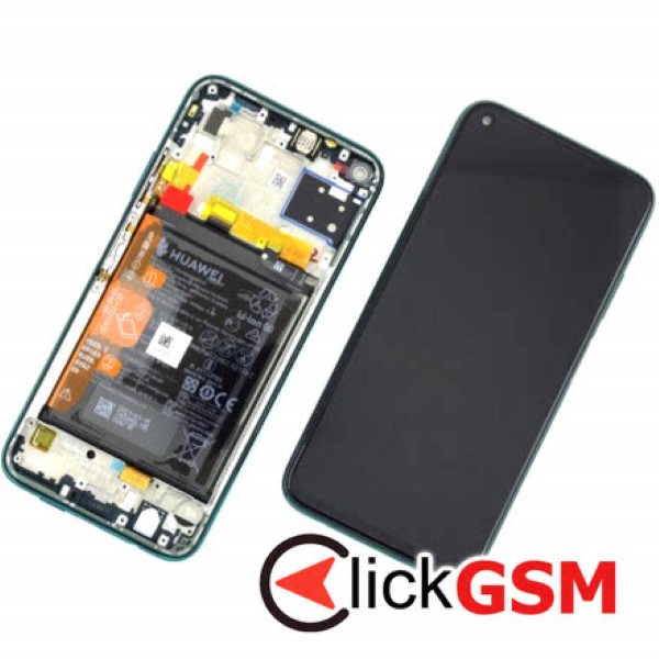 Piesa Display Original Cu Touchscreen Si Rama Verde Huawei Nova 5i 4m2s