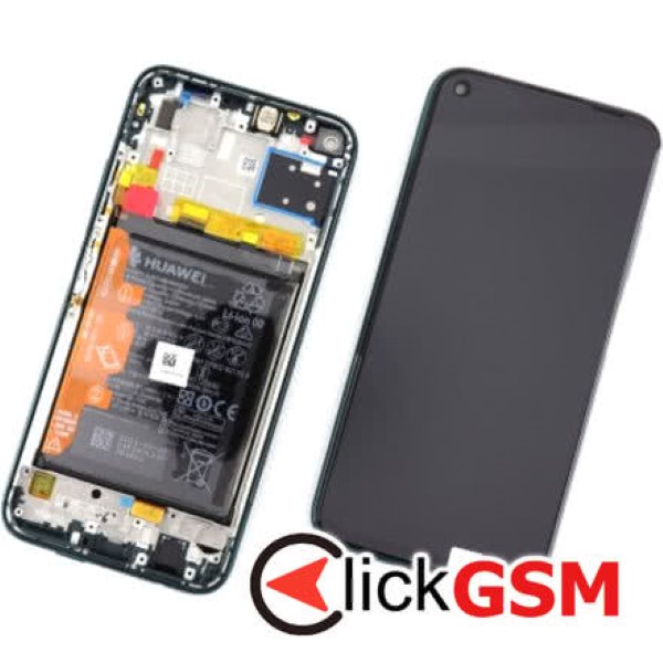 Piesa Display Original Cu Touchscreen Si Rama Verde Huawei Nova 7 Se 4m4c