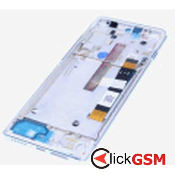 Piesa Piesa Display Original Cu Touchscreen Si Rama Verde Motorola Moto G200 5g 2vnb